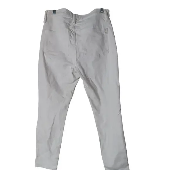 Madewell 9" Mid-rise skinny crop white jeans size 29P - Picture 3 of 5